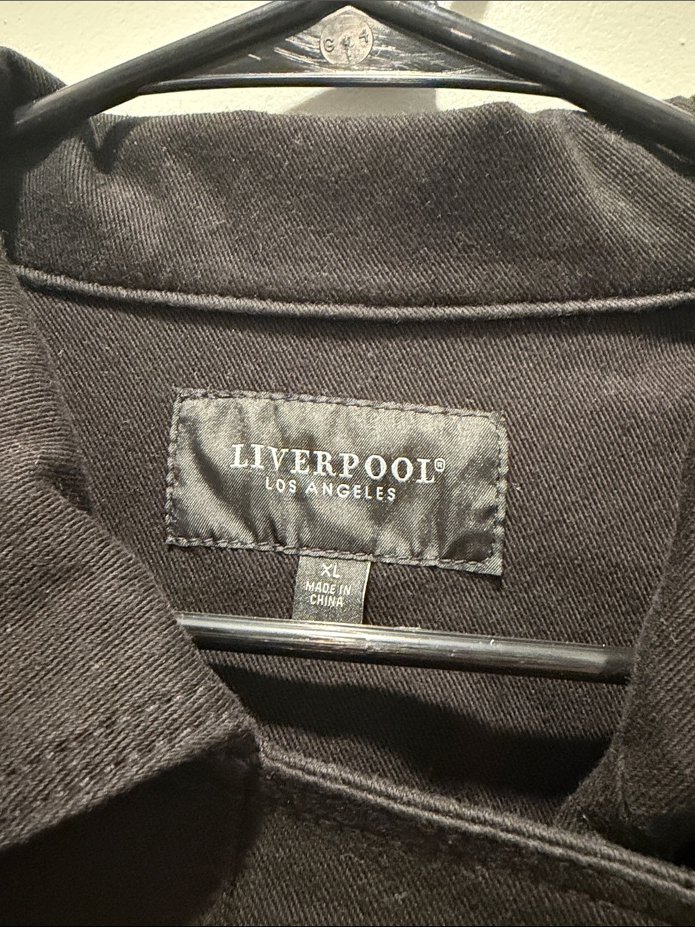 Liverpool Black Asymmetrical Zip Jacket In Black | Sz XL - Picture 3 of 6